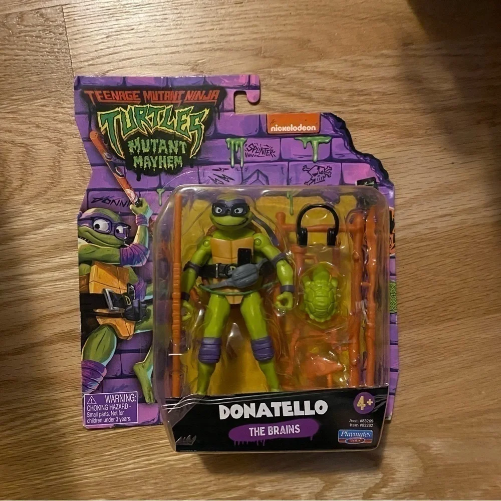 Teenage Mutant Mutant Turtles Donatello Action Figure NEW Purple Green Toy Kids